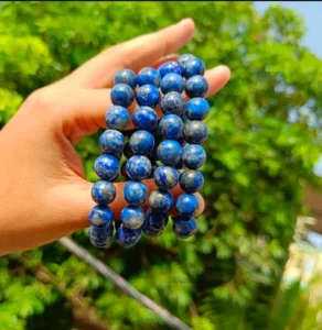 Lapis Lazuli Crystal Bracelet with deep blue natural stones